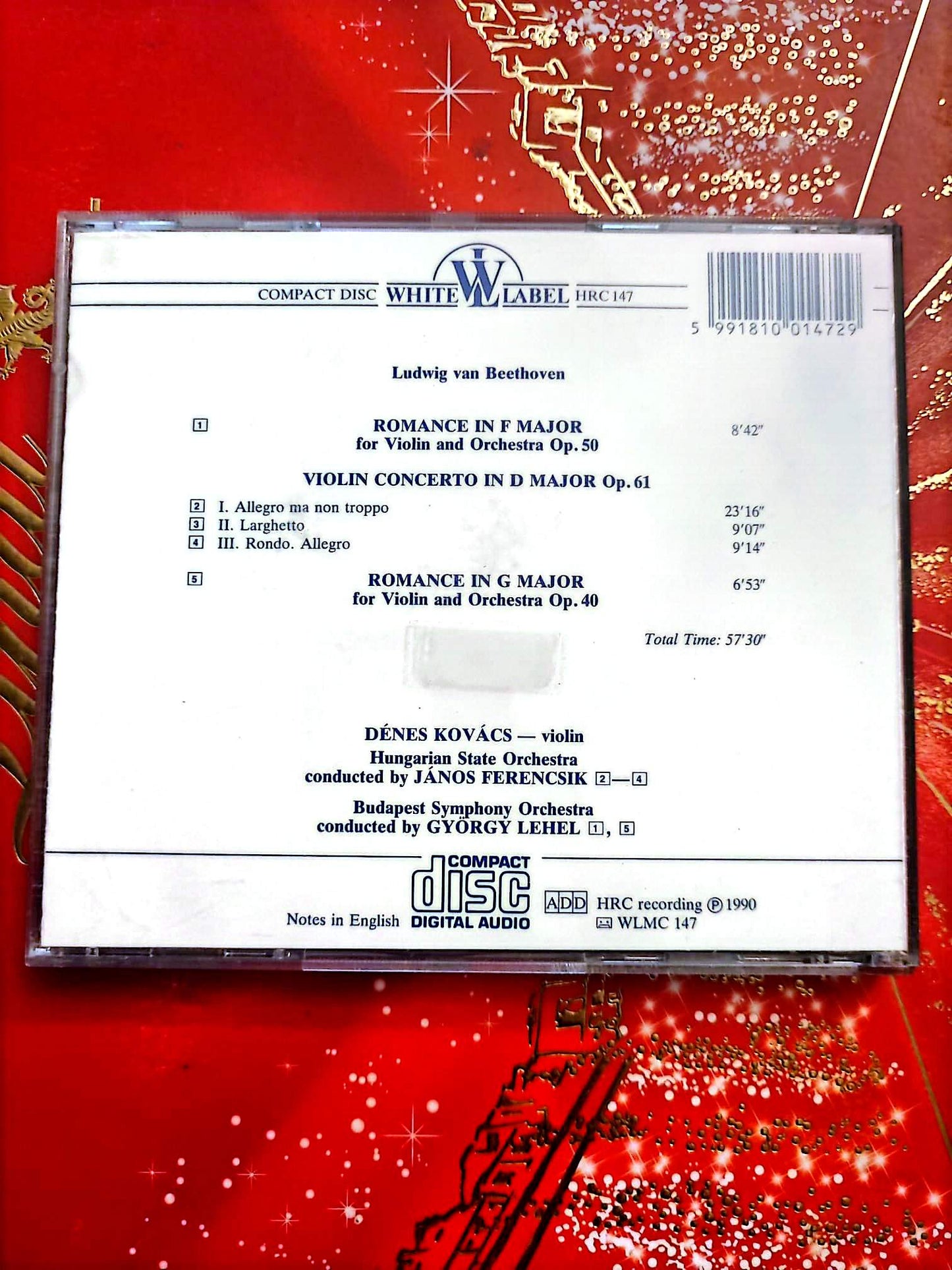 Beethoven – Concerto pour violon & Romances – CD Classique