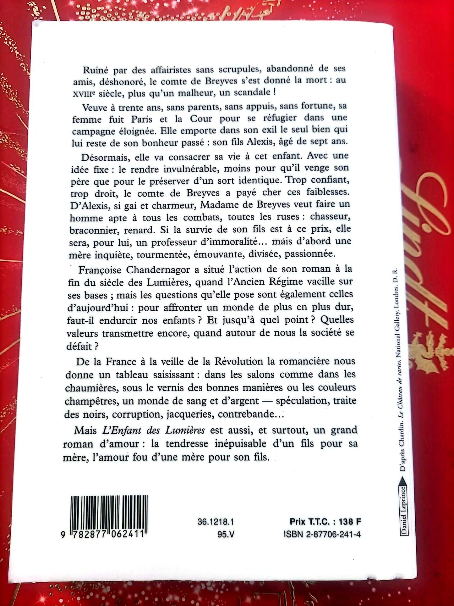 L’Enfant des Lumières – Françoise Chandernagor – Roman historique – Éditions de Fallois
