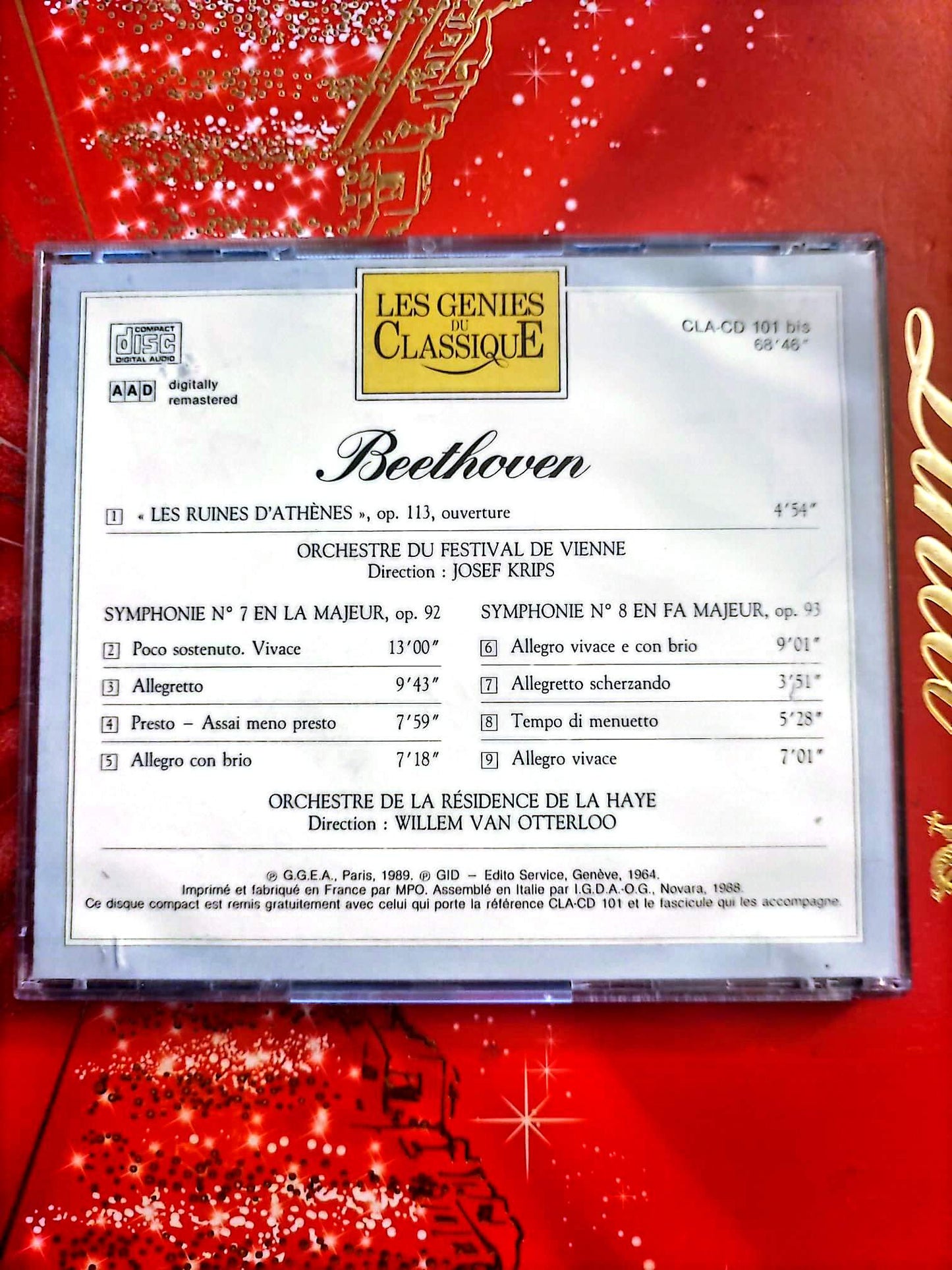 Beethoven – Symphonies n°7 & n°8 – Les Ruines d’Athènes – CD Classique