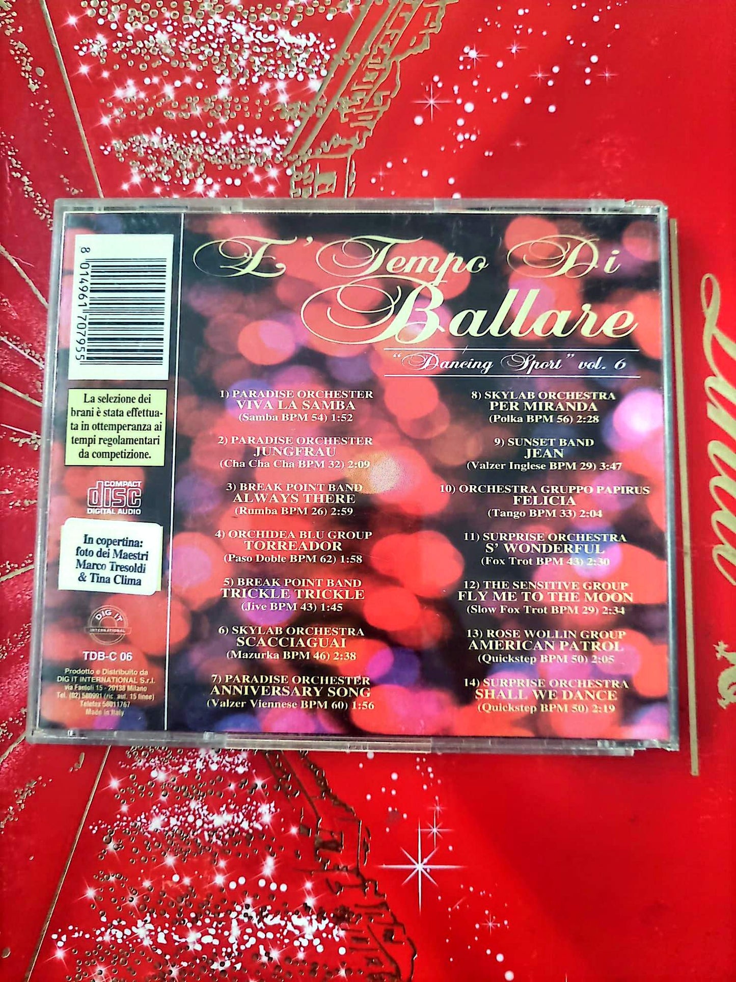CD Il Tempo Di Ballare – Dancing Sport Vol. 6 – Musique de danse