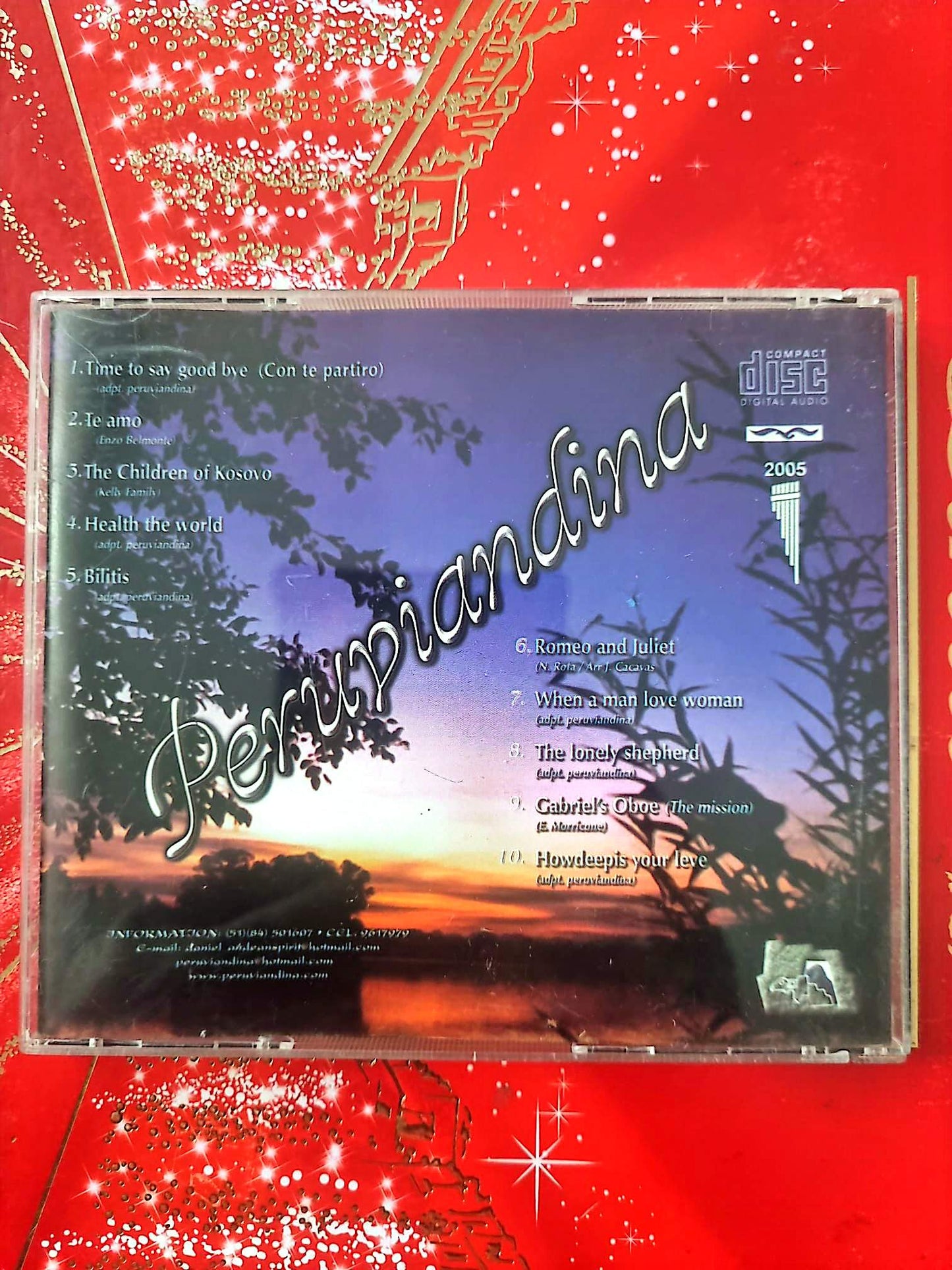 CD Penpiandina – Melodies for Love – Pan Flute – Musique instrumentale
