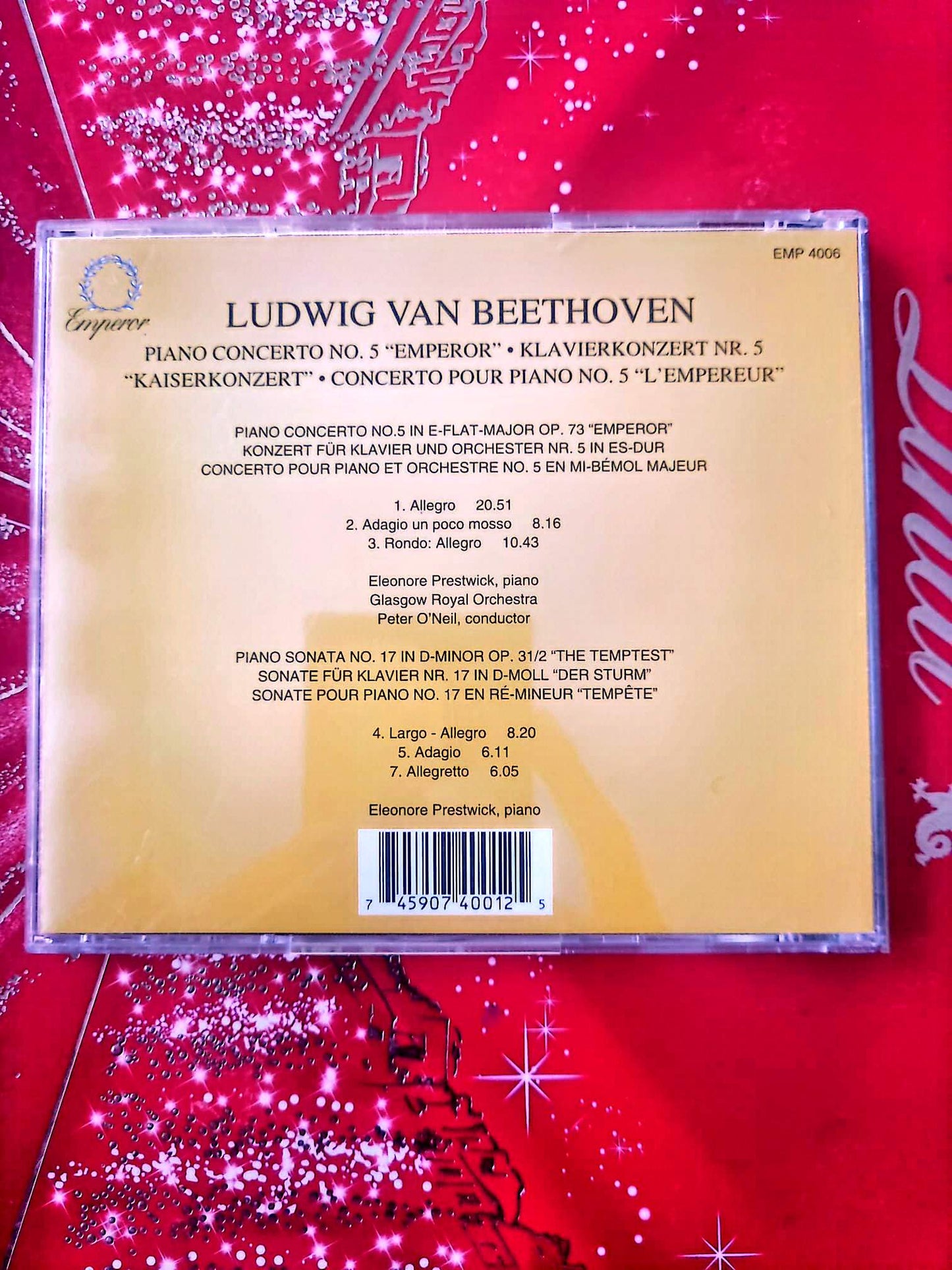 CD Beethoven – Concerto pour piano n°5 “Empereur” – Piano Concerto No. 5