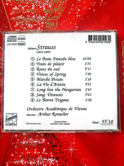 CD Johann Strauss – Le Beau Danube Bleu – Le Baron Tzigane – Orchestre de Vienne