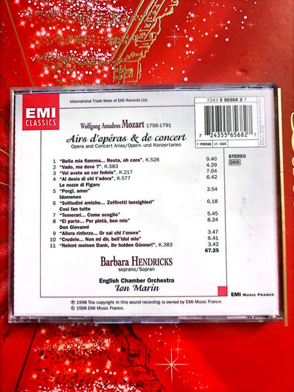 CD Mozart – Airs d’opéras et de concert – Barbara Hendricks – EMI Classics