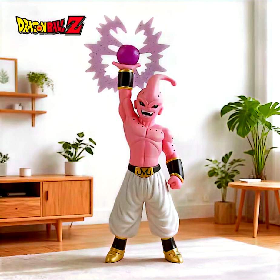 Figurine Dragon Ball Z Majin Buu – Statue 26 cm – Personnage Manga – Sans boîte