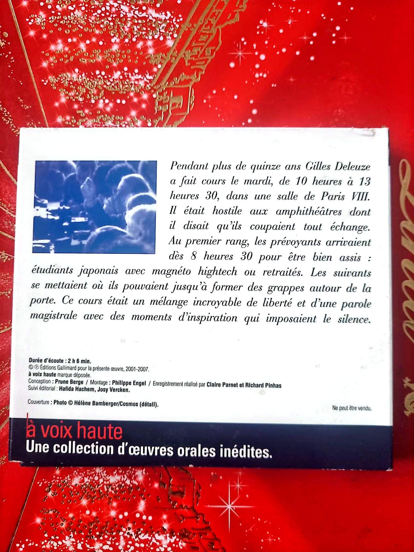Gilles Deleuze – Spinoza : immortalité et éternité – Double CD à voix haute