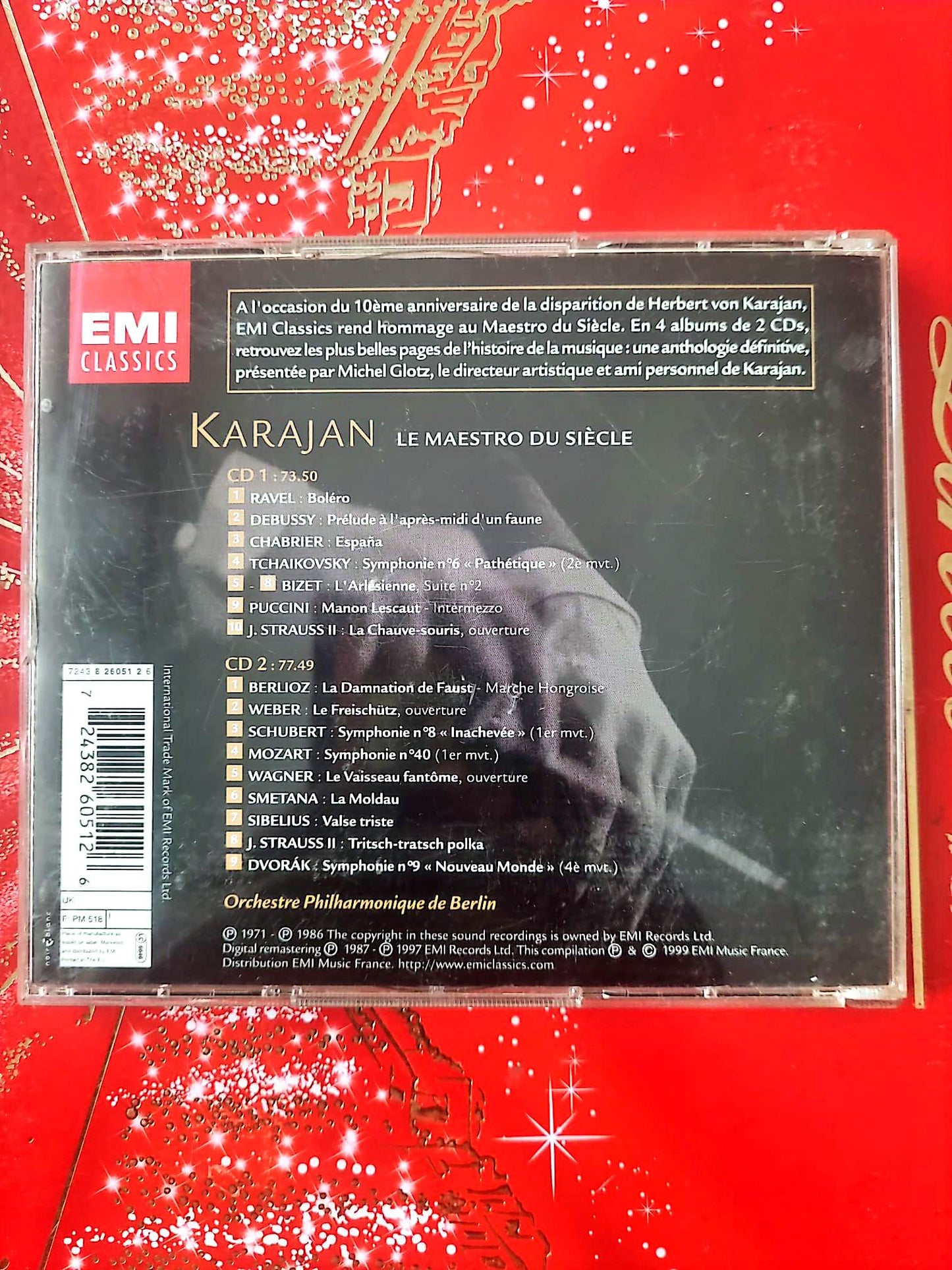 Karajan – Le Maestro du Siècle – Coffret 2 CD – EMI Classics – Musique Classique