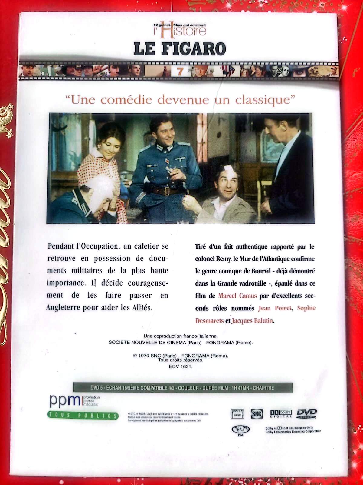 Le Mur de l’Atlantique – Bourvil – Film de Guerre & Comédie – DVD – Le Figaro