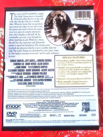 City Lights (Les Lumières de la ville) – Charlie Chaplin – Film Classique – DVD Cinéma Muet