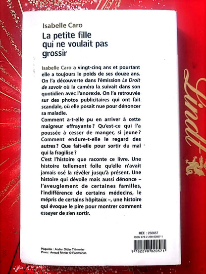 Livre autobiographie La petite fille qui ne voulait pas grossir – Isabelle Caro