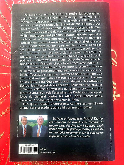 Livre De Gaulle mon père – Philippe de Gaulle – Entretiens avec Michel Tauriac