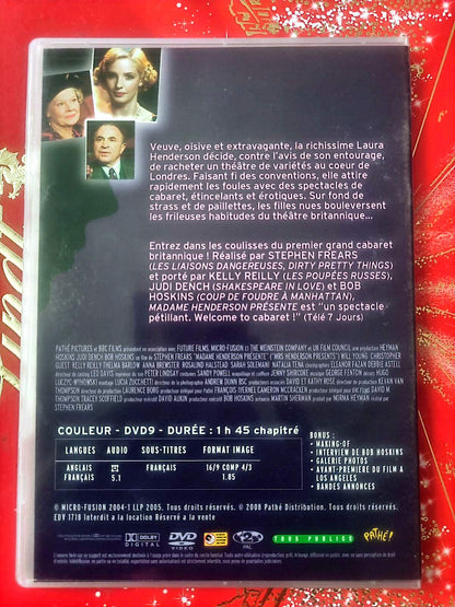 Madame Henderson Présente – Stephen Frears – Judi Dench, Bob Hoskins – DVD Comédie Dramatique