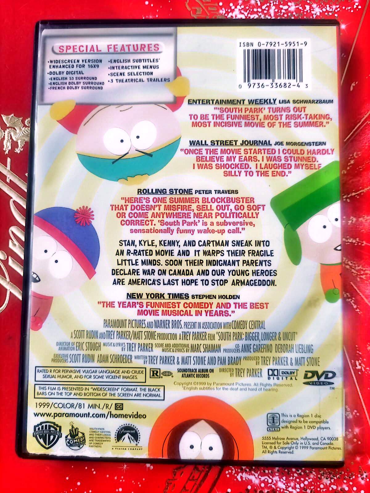 South Park – Bigger, Longer & Uncut – Film Animation Culte – DVD Zone 1