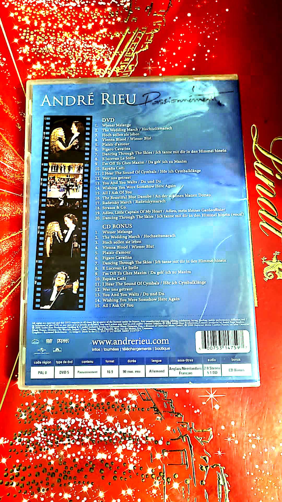 DVD André rieu passionnément