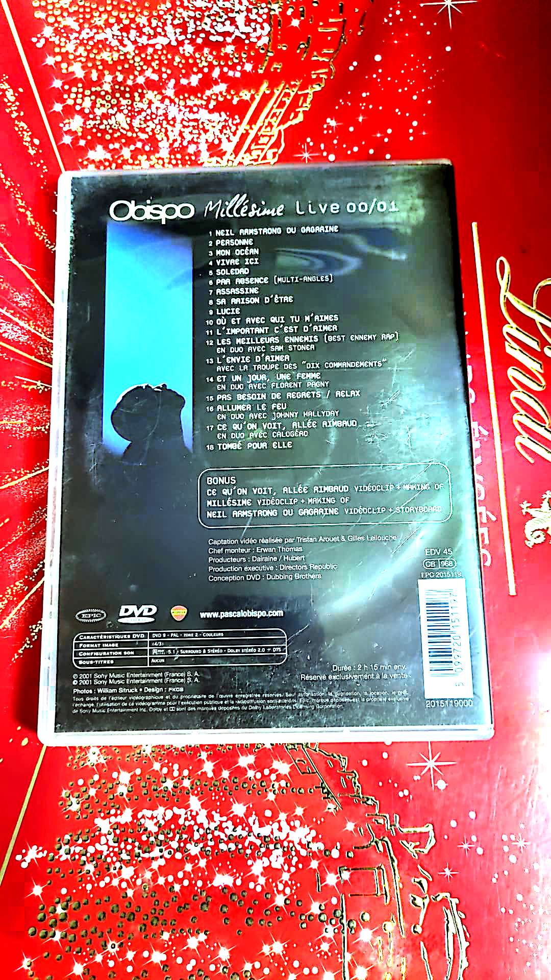 dvd obispo millesime live 00/01