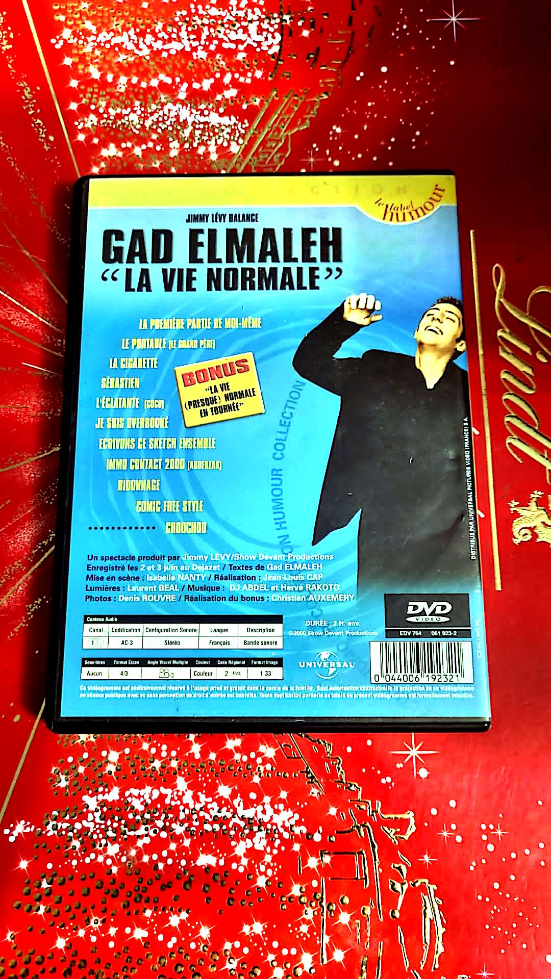 dvd Gad elmaleh la vie normale