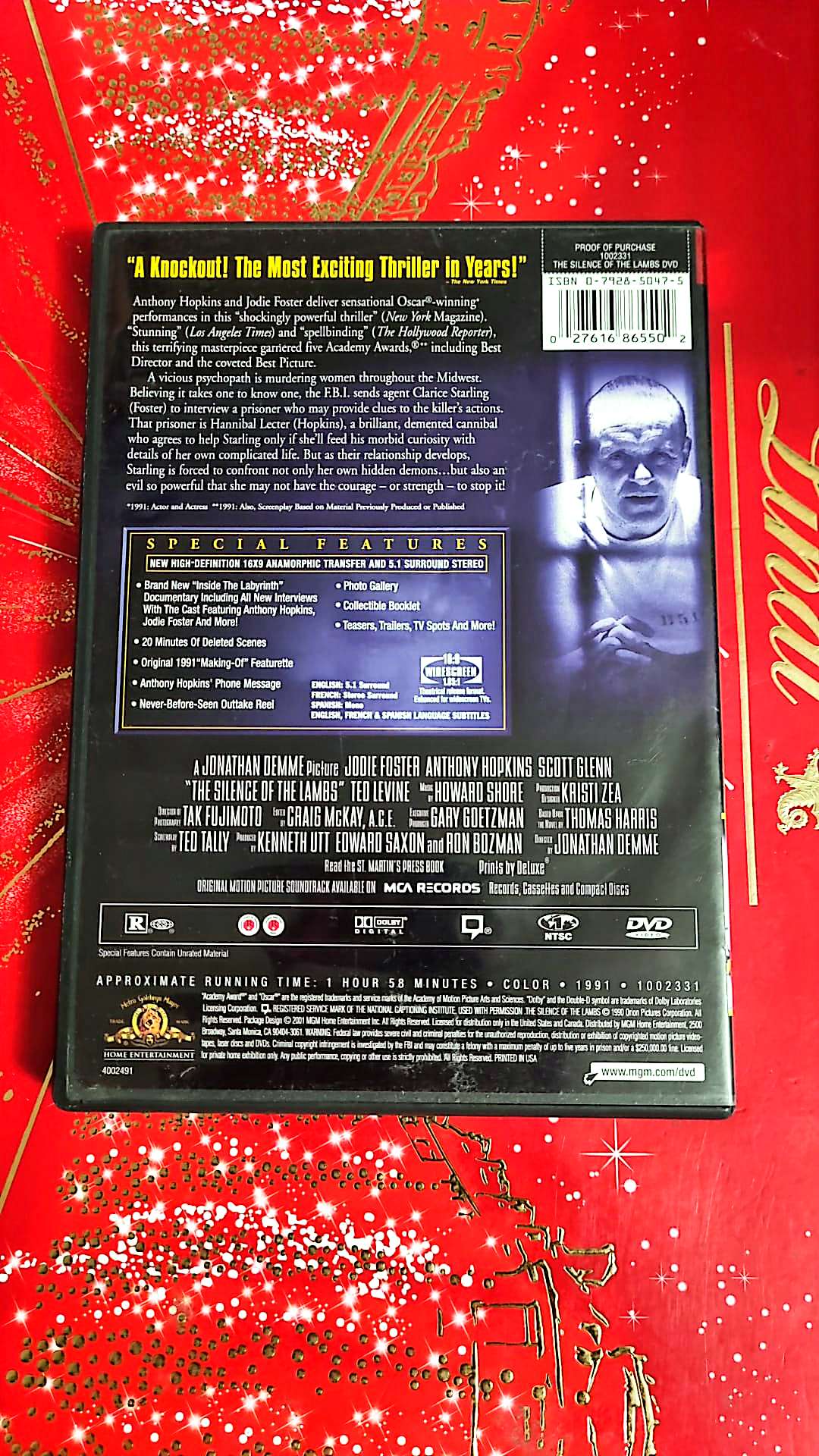 DVD : The silence of the lambs