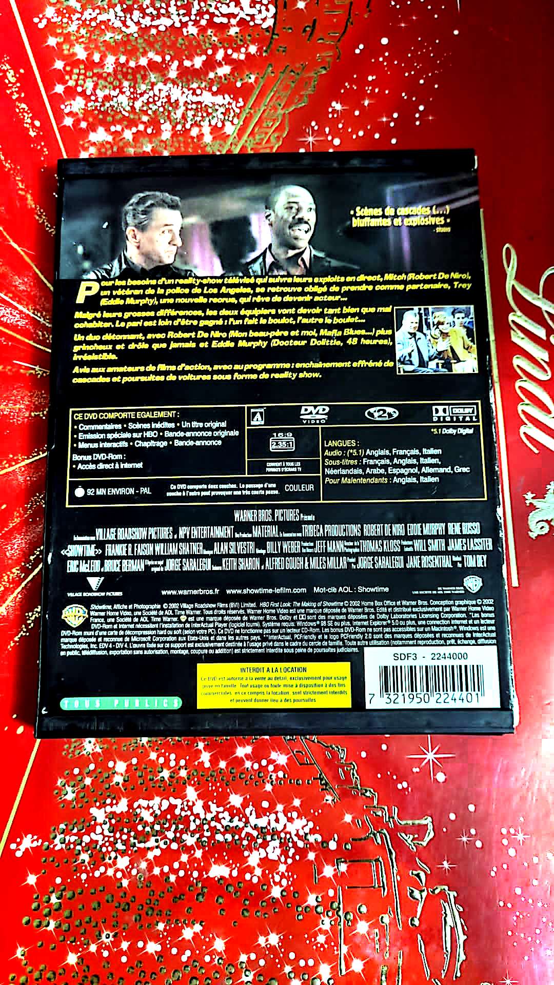 dvd eddy murphy robert de niro show time