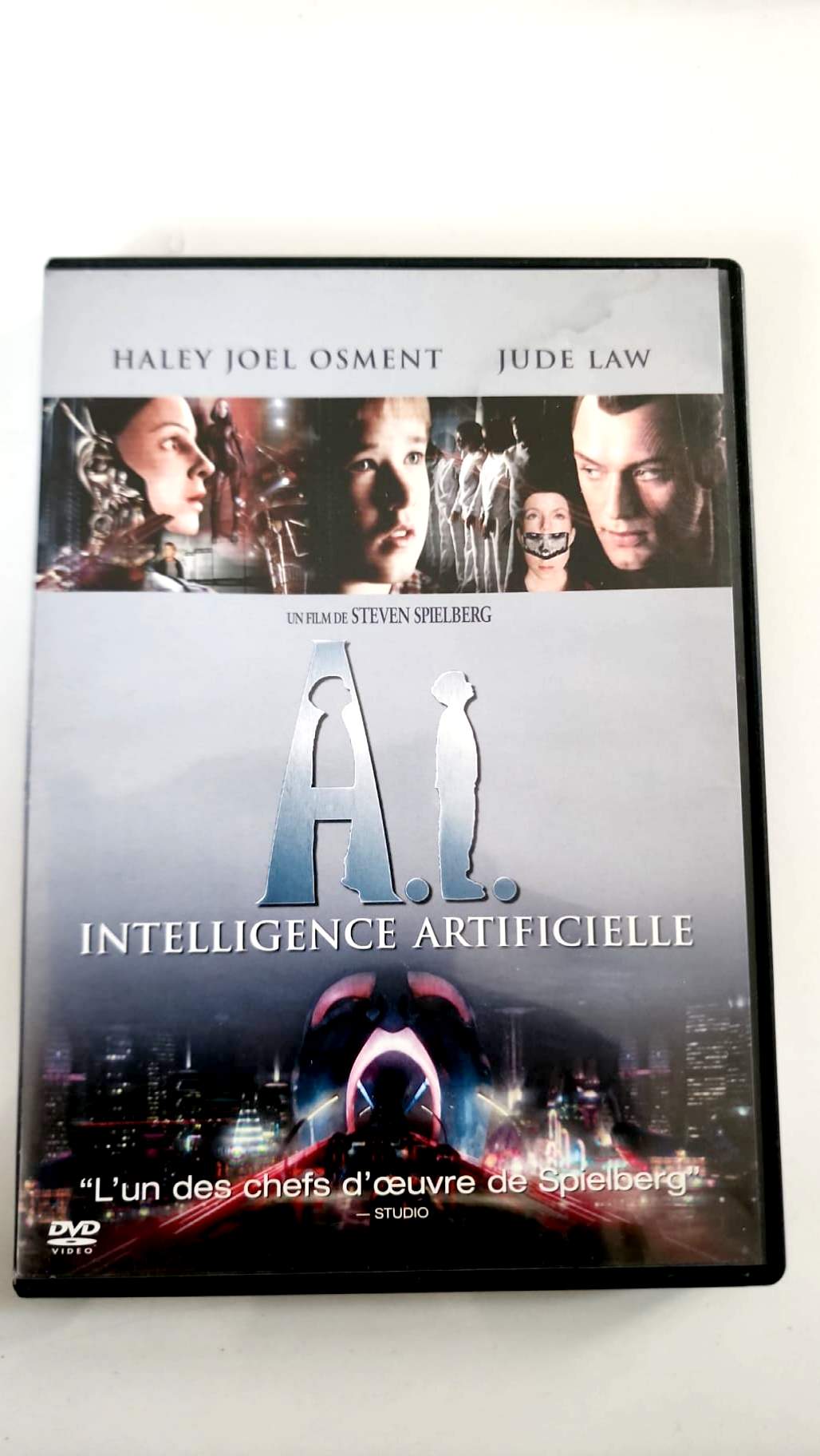 A.I. Intelligence Artificielle – DVD | Haley Joel Osment • Jude Law | Steven Spielberg | Warner Bros • DreamWorks