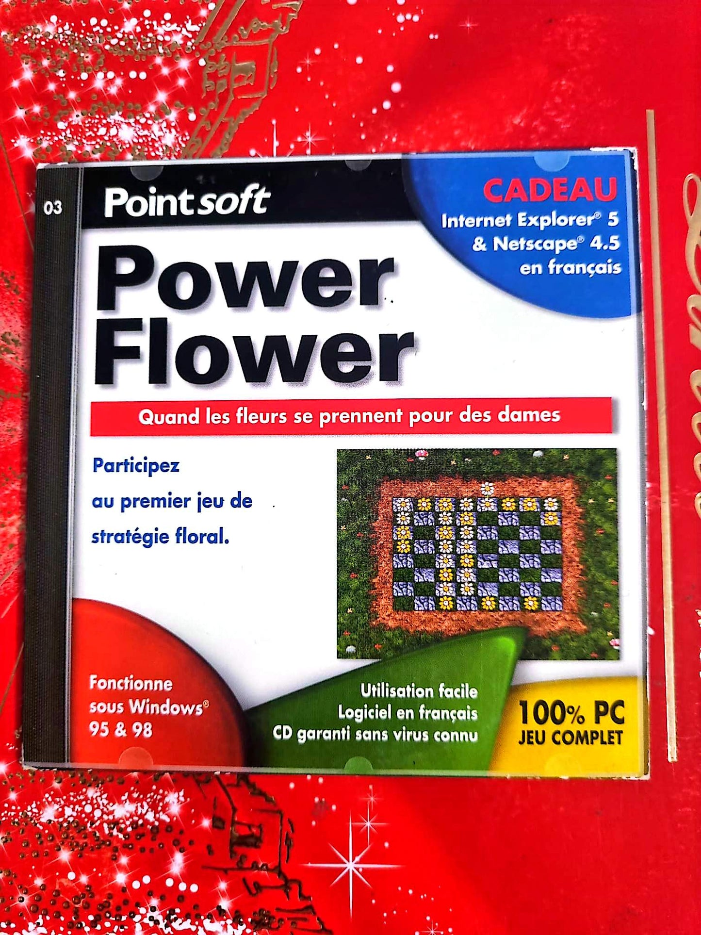 Power Flower – Jeu PC CD-ROM – Stratégie florale – Français – Windows 95/98