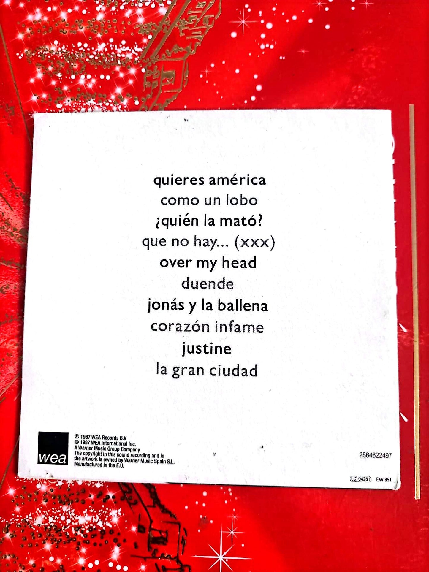 Miguel Bosé – XXX – CD Album – Pop Latine