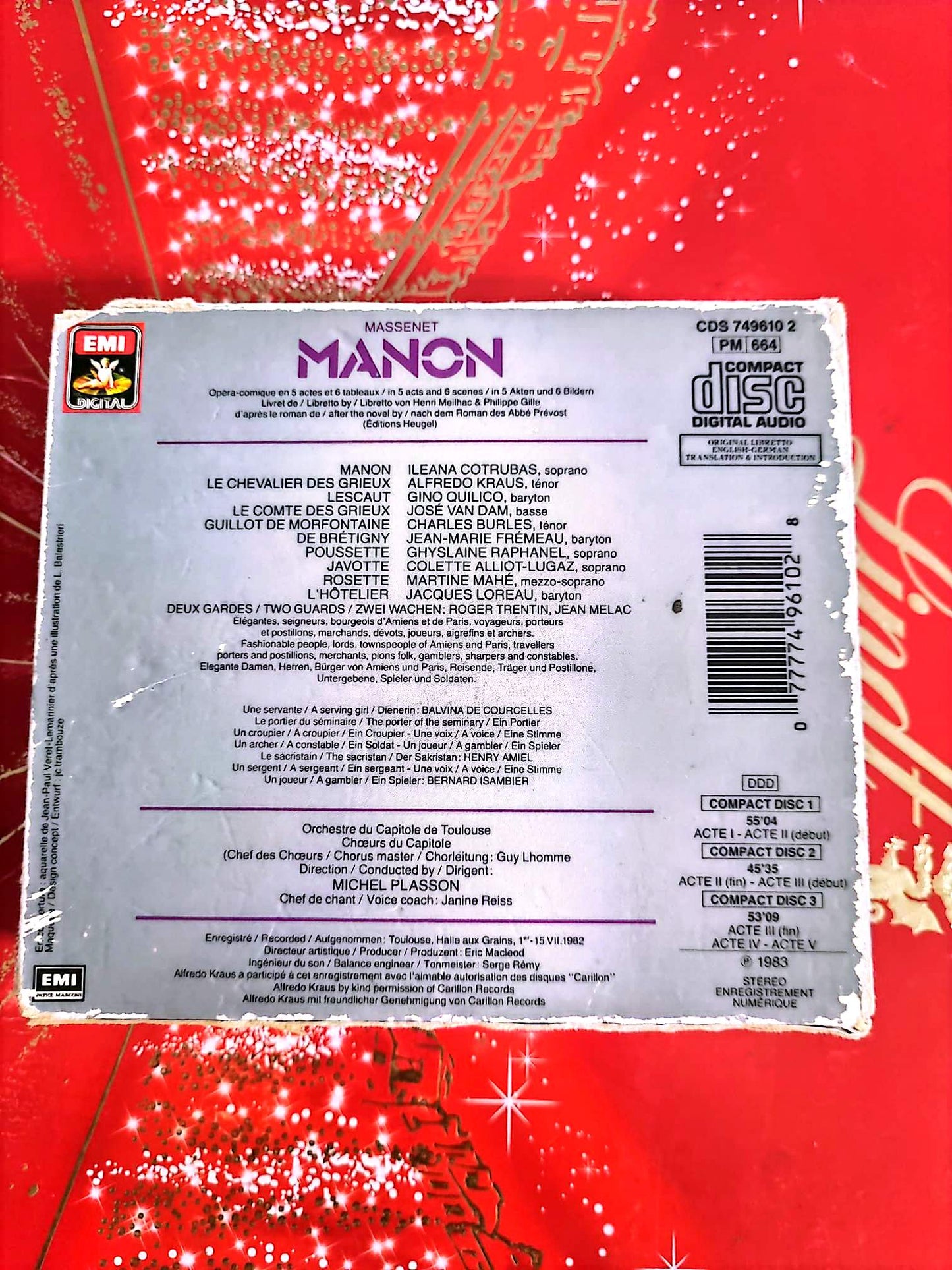Massenet – Manon – Opéra Complet – Cotrubas Kraus Van Dam – Coffret CD Classique