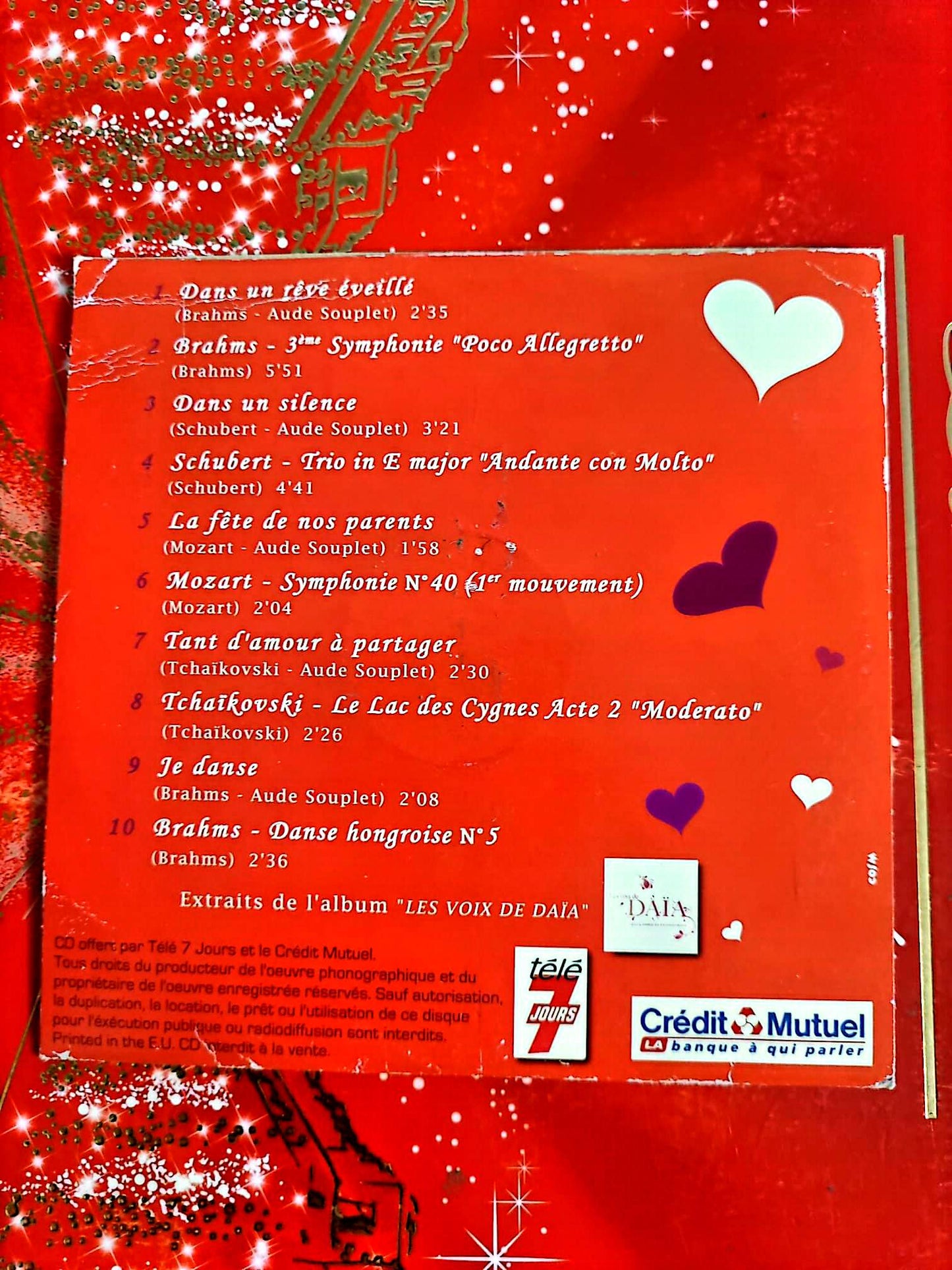 Les Classiques en chansons – Mozart Brahms Tchaïkovski – CD Musique Classique