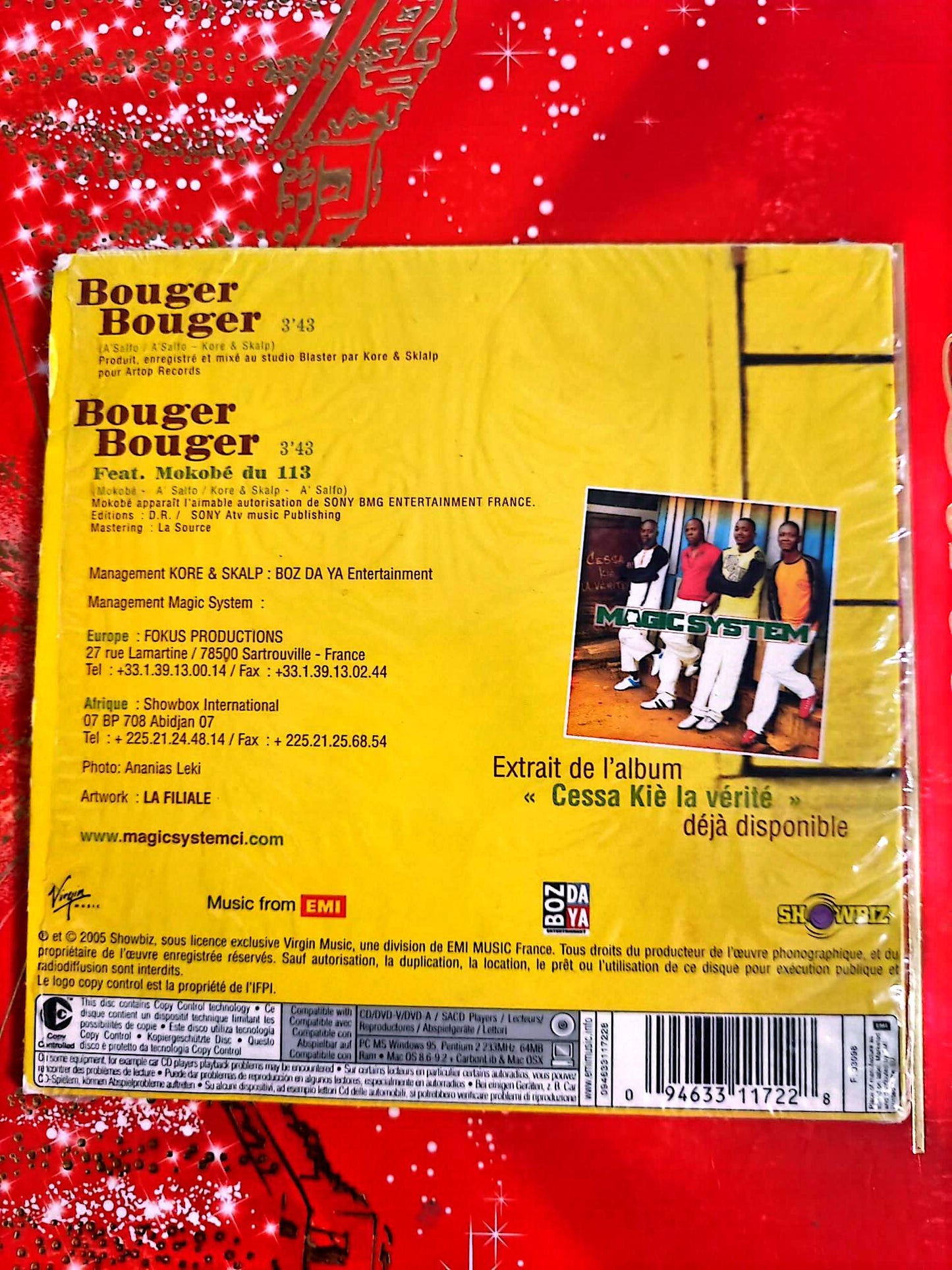 Magic System – Bouger Bouger – CD Single – Afro Zouglou – Audio CD