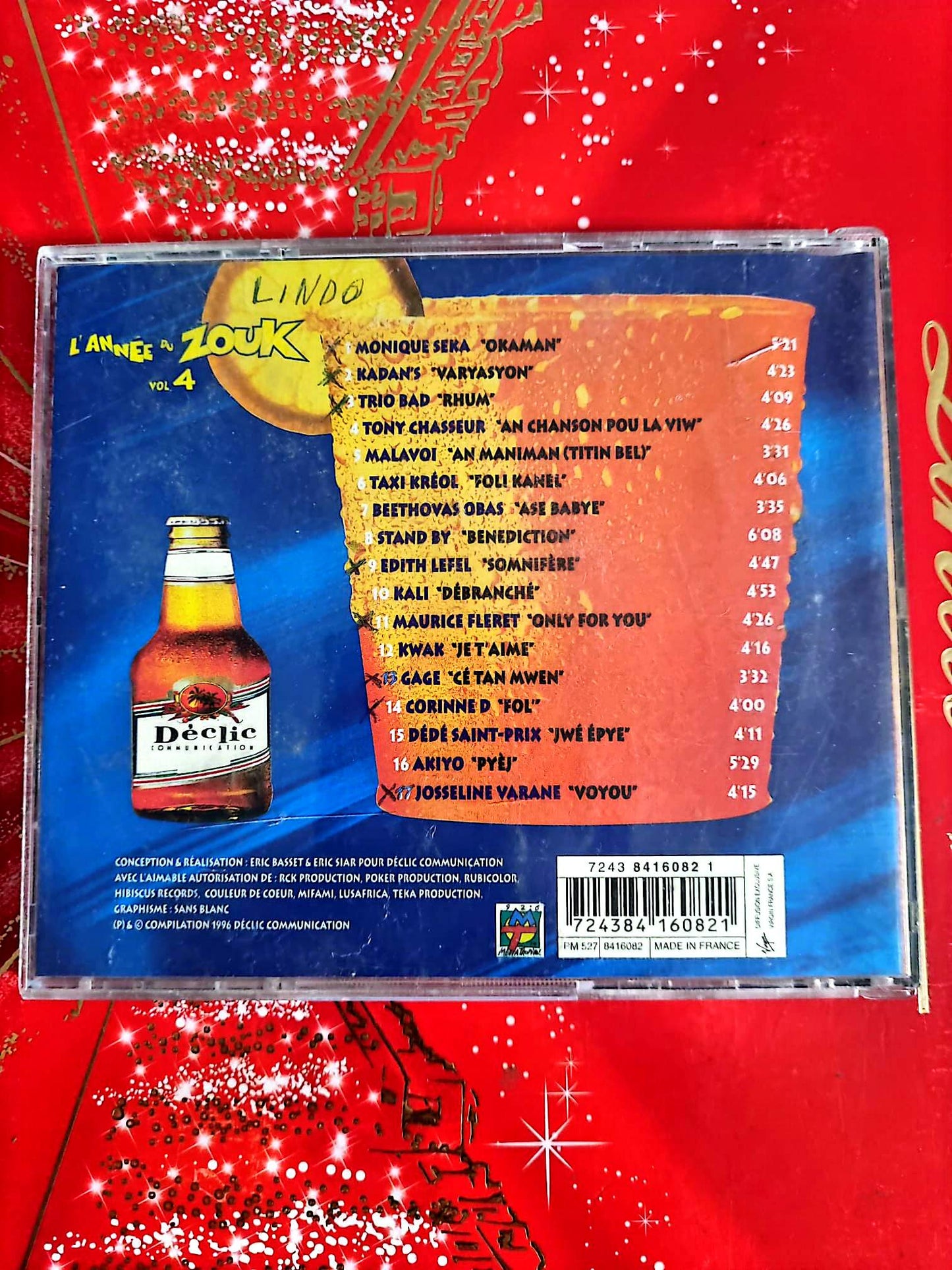 L’Année du Zouk Vol. 4 – Compilation Zouk Antillais – CD Musique Tropicale