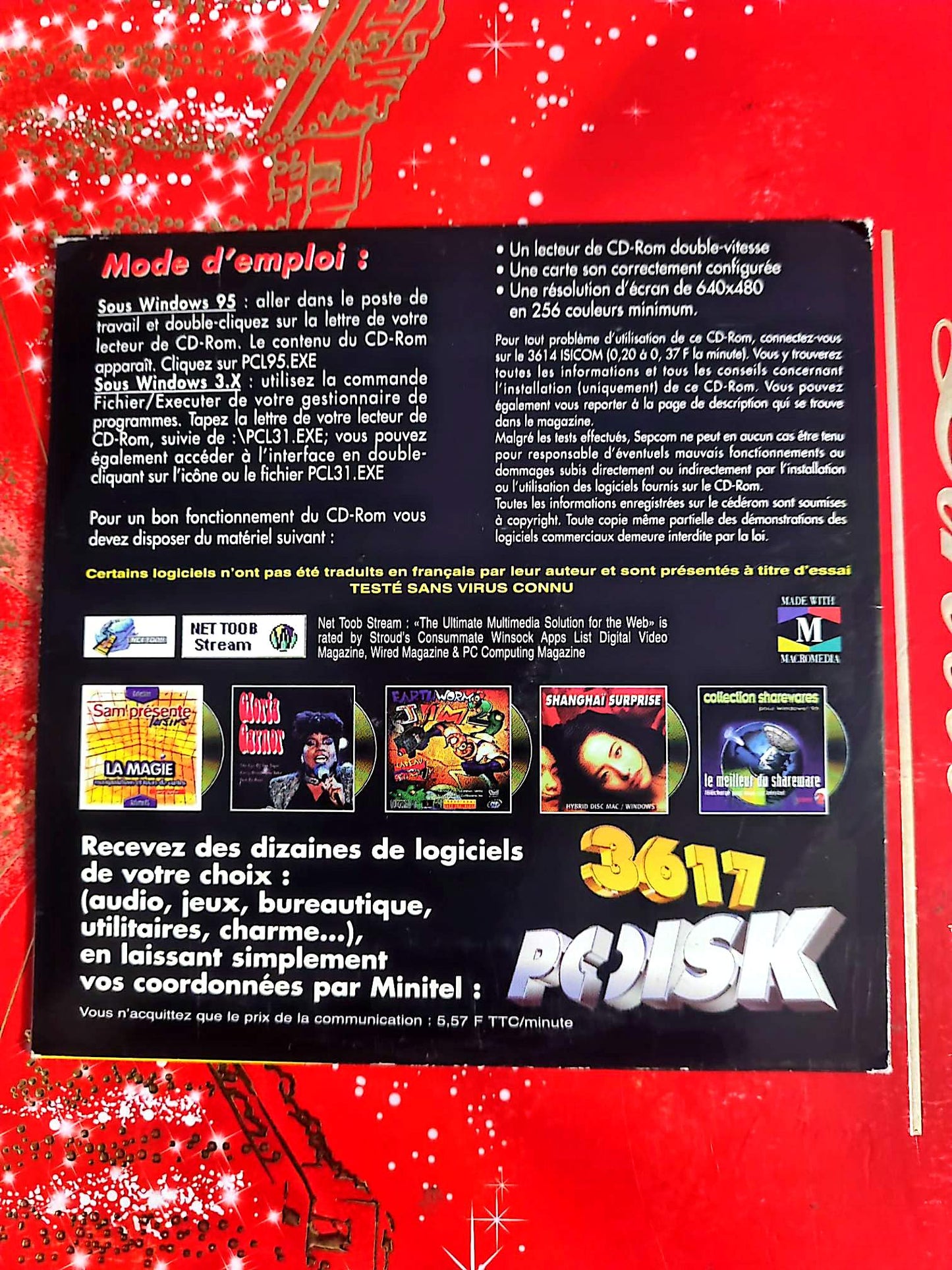 PC Mag Loisirs Supplément Interactif N°3 – CD-ROM Jeux Logiciels Multimédia