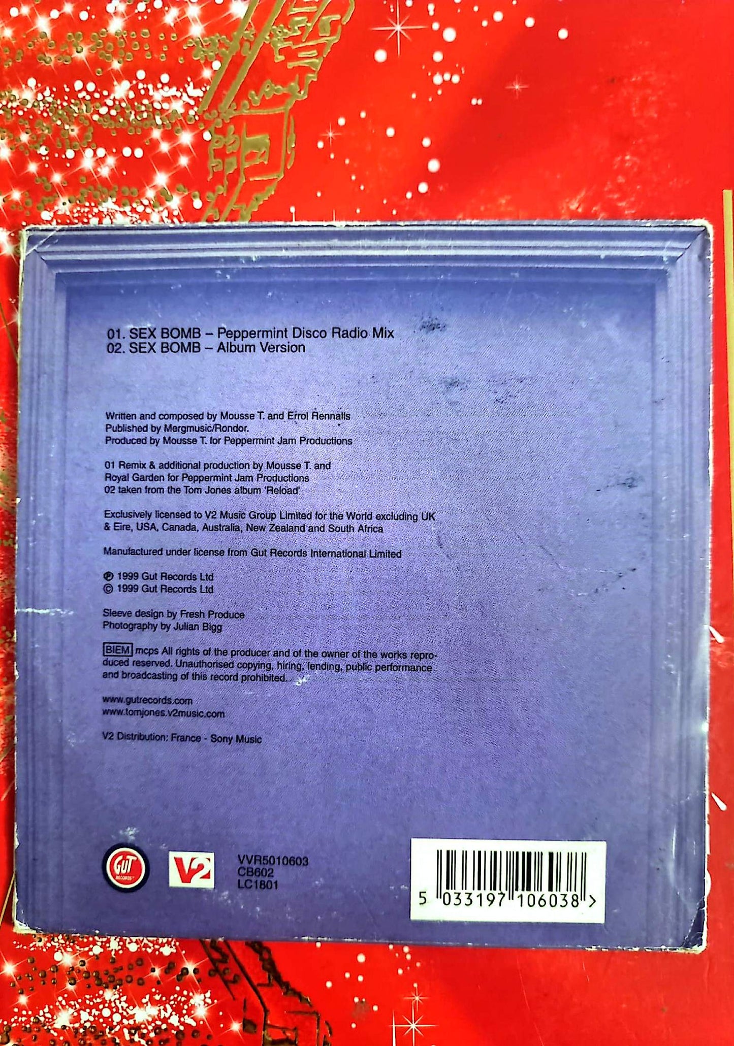 Tom Jones & Mousse T. – Sex Bomb – CD Single – Pop Dance – Audio CD