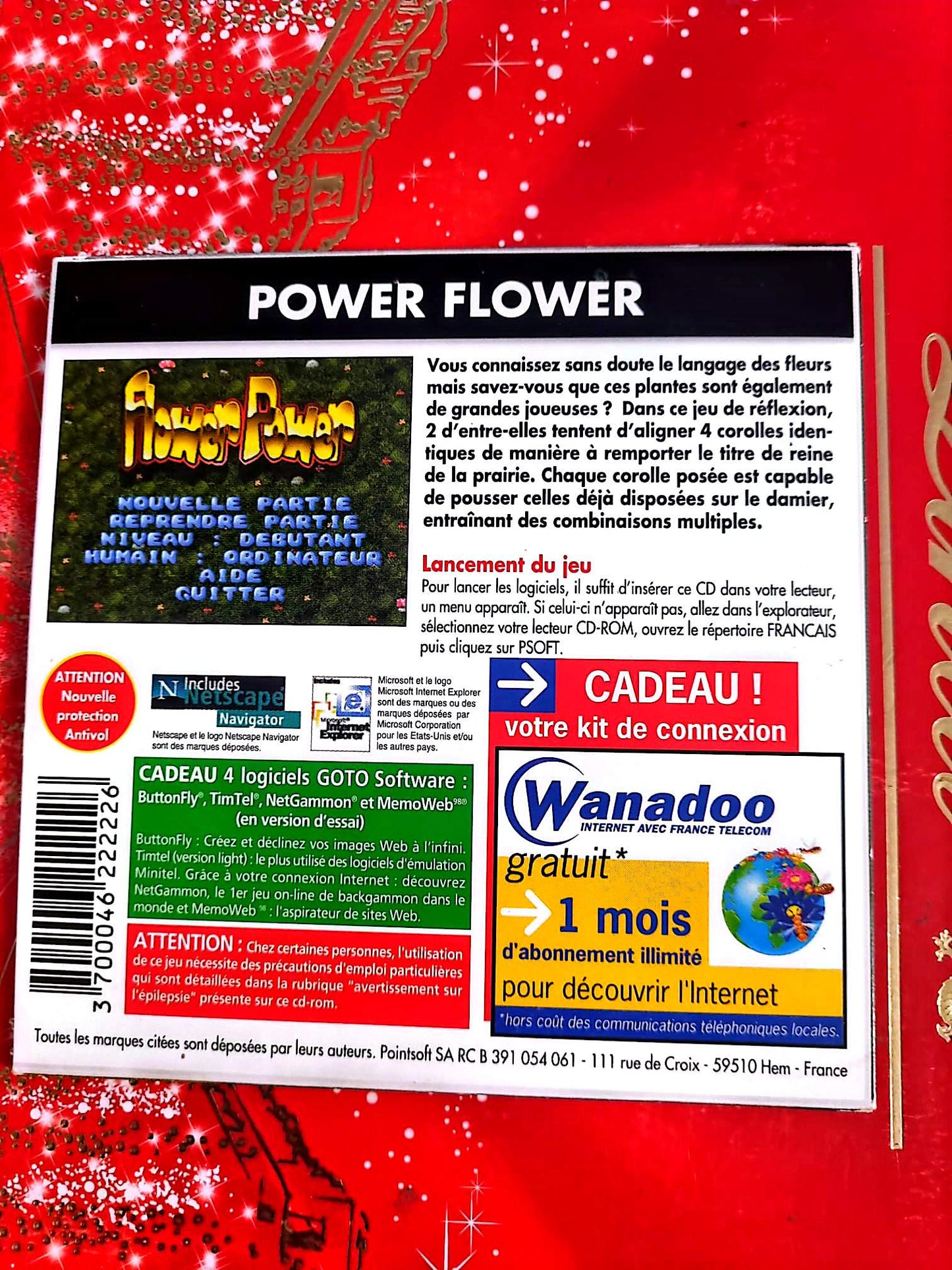 Power Flower – Jeu PC CD-ROM – Stratégie florale – Français – Windows 95/98