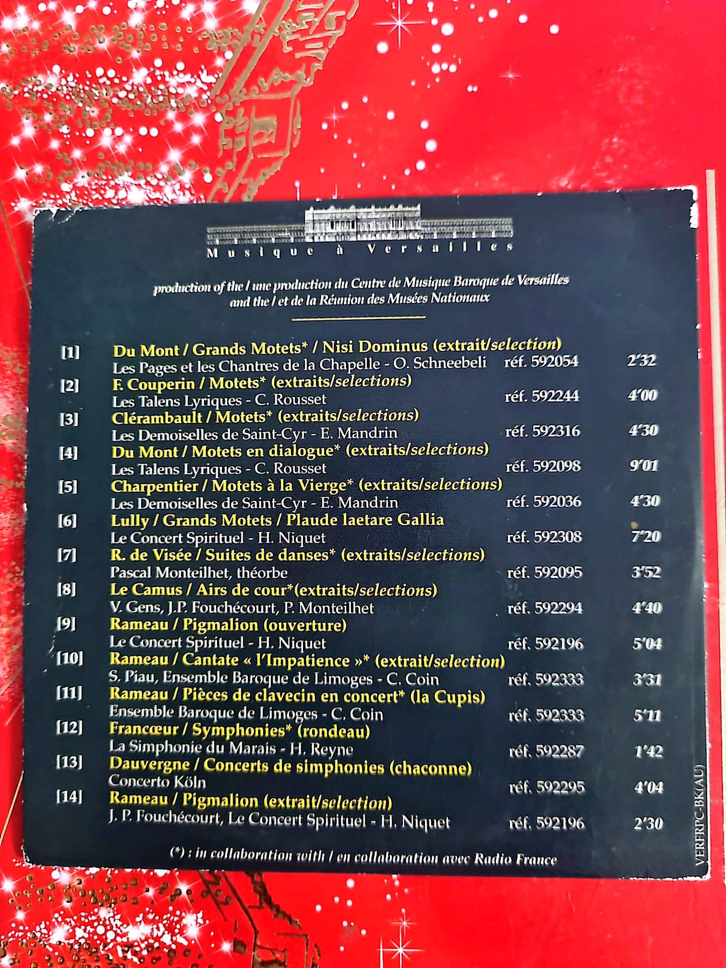 Musique à Versailles – Centre de Musique Baroque de Versailles – CD Musique Classique