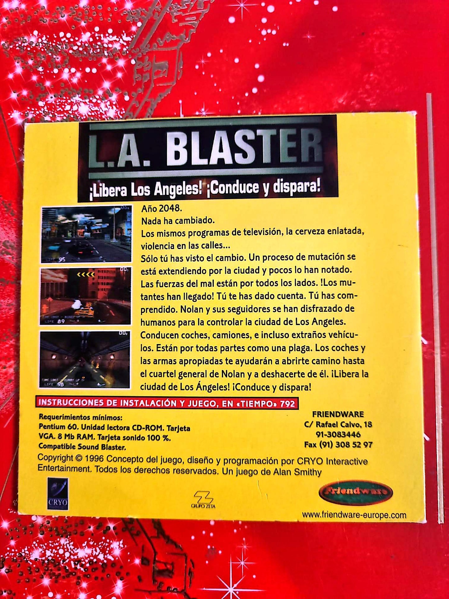 L.A. Blaster – Jeu PC Action Conduite et Tir – CD-ROM Rétro