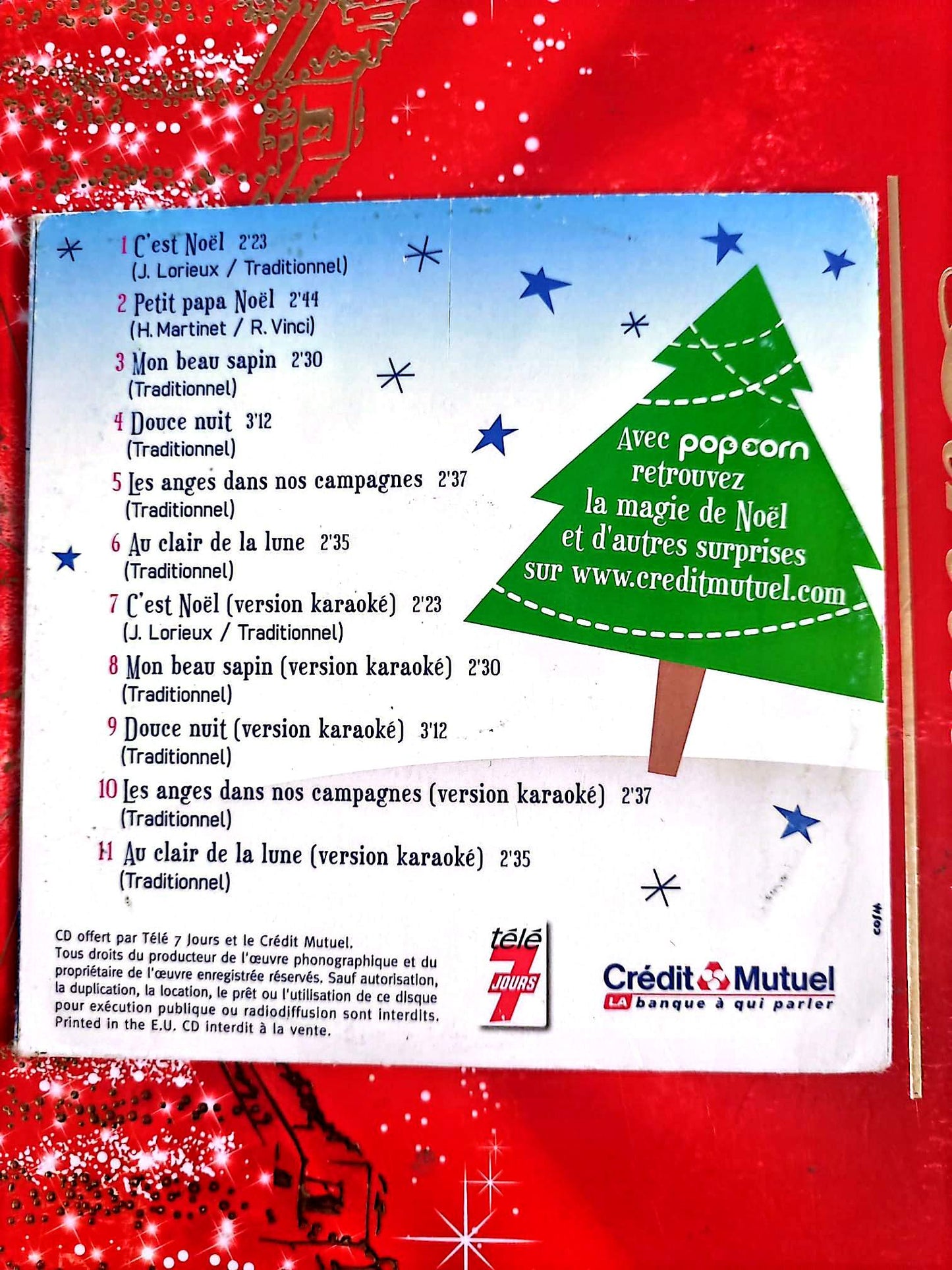 Noël en chansons – Les plus belles chansons de Noël – CD Audio Enfants – Karaoké Inclus – Français