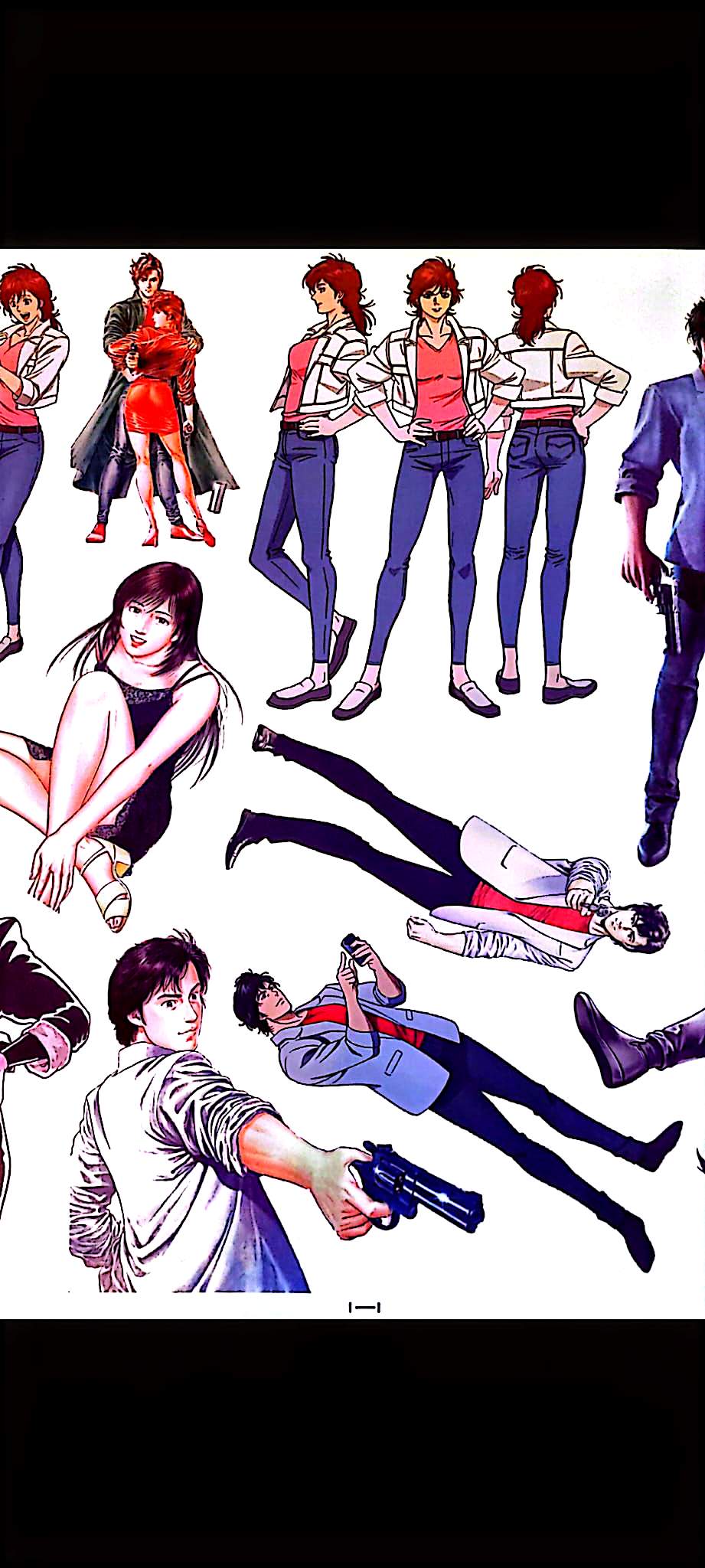 Sticker Mural Nicky Larson – City Hunter – Manga Japonais – 60 x 90 cm