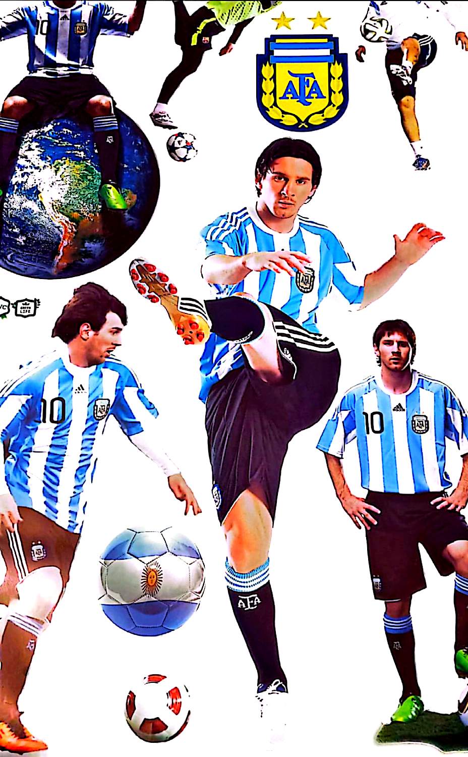 Sticker Mural Lionel Messi – Football Argentine – Grand Format 60 x 90 cm