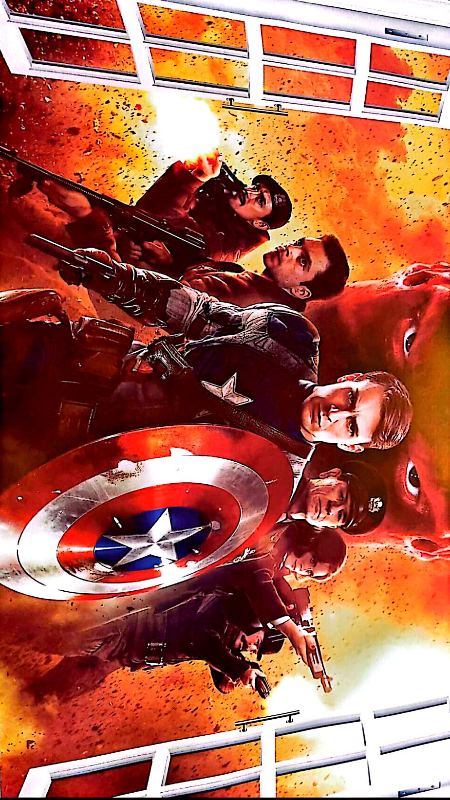 Sticker Mural Captain America – Marvel Avengers – Grand Format 60 x 90 cm