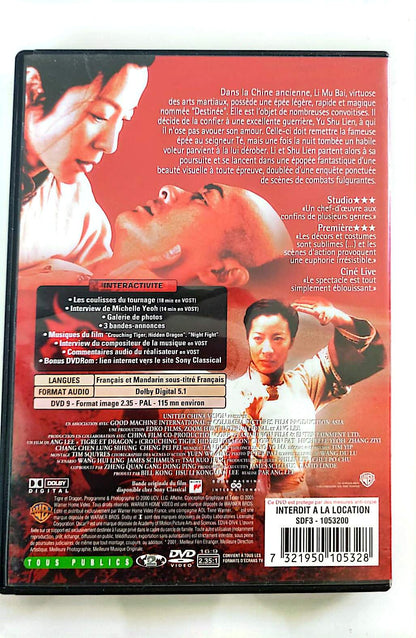 Tigre y dragón – DVD | Ang Lee | Michelle Yeoh, Chow Yun-Fat | Warner | 4 Óscar | Ocasión Buen estado