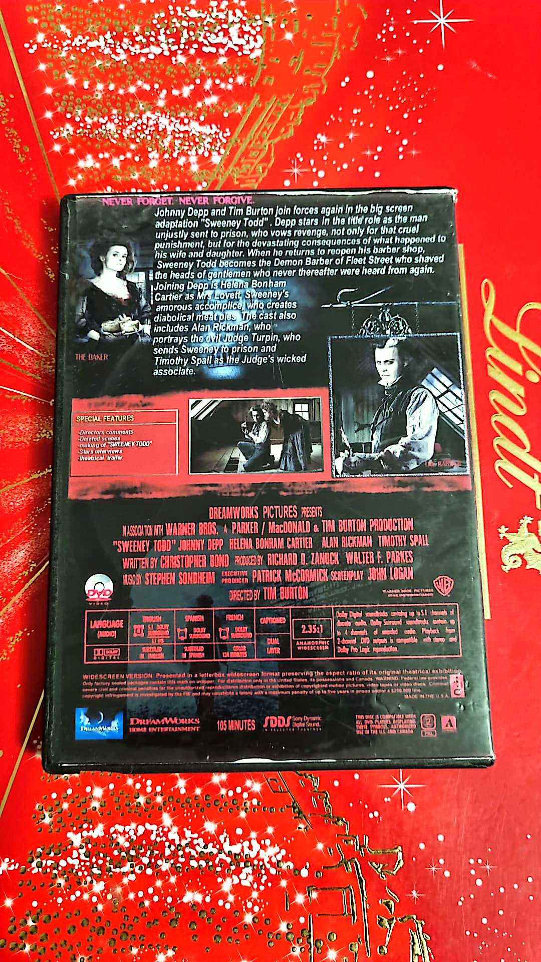 DVD : sweeney todd en