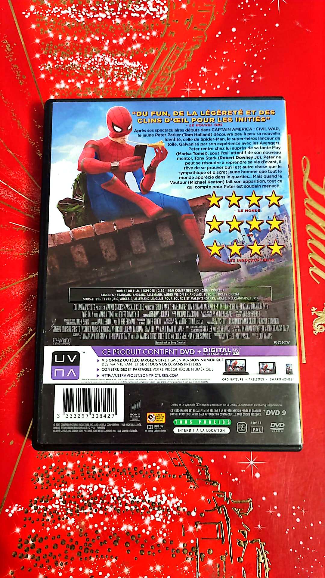DVD : spider man homecoming en