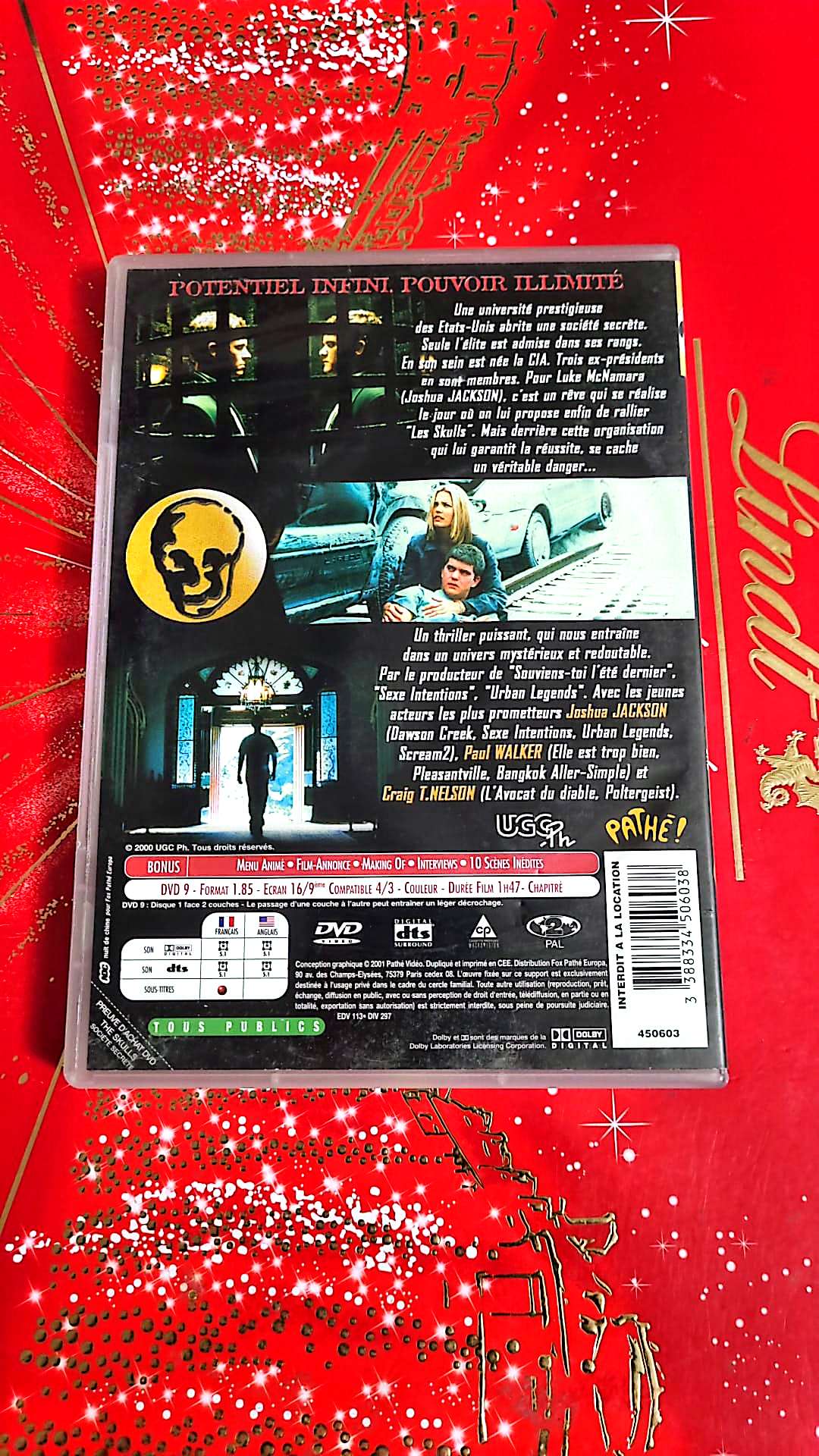 DVD : the skulls société secrète