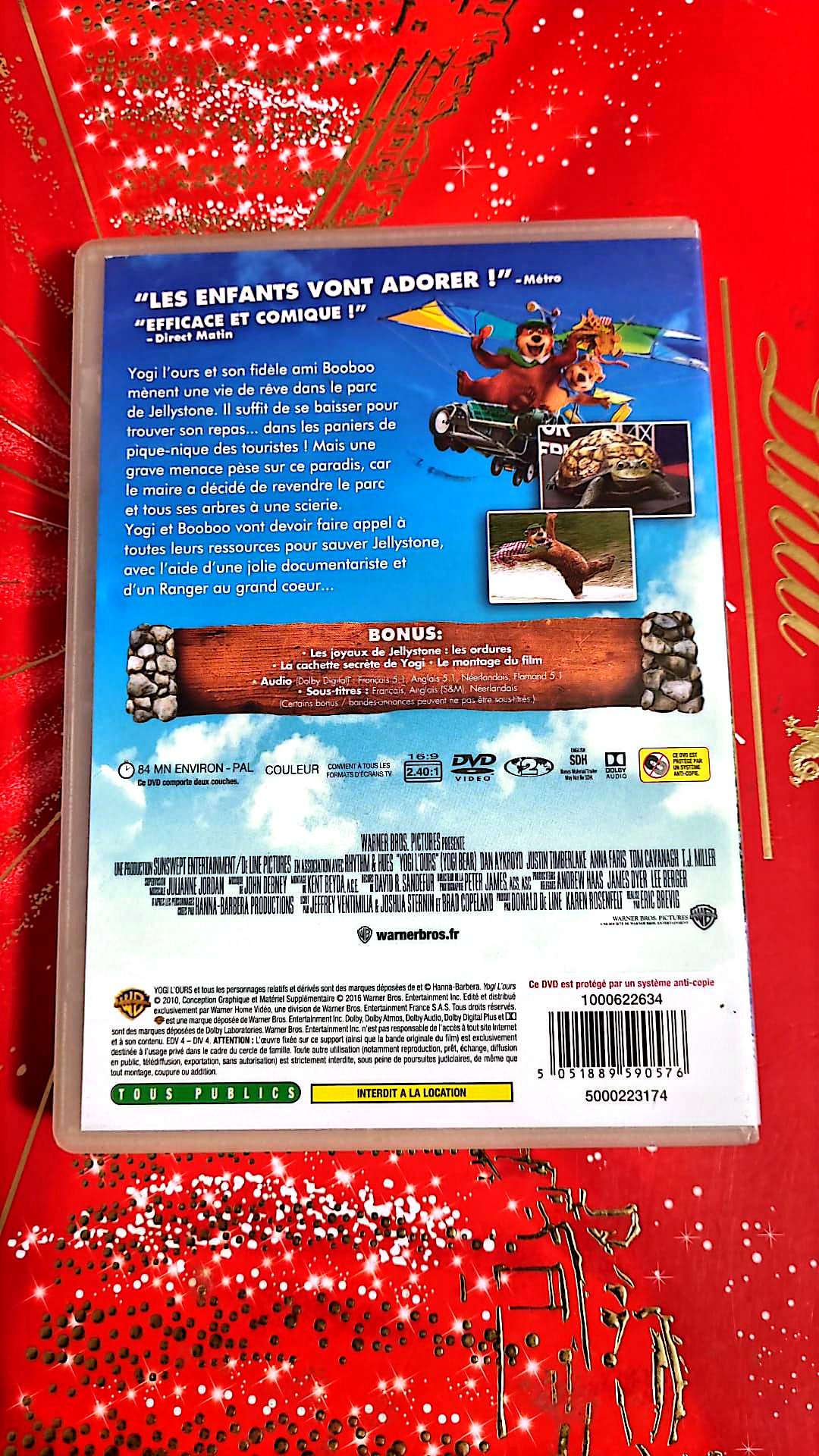DVD : planquez vos pique-nique yogi l'ours