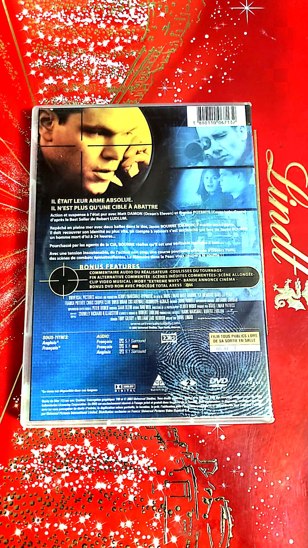 dvd Matt damon la memoire dans la peau