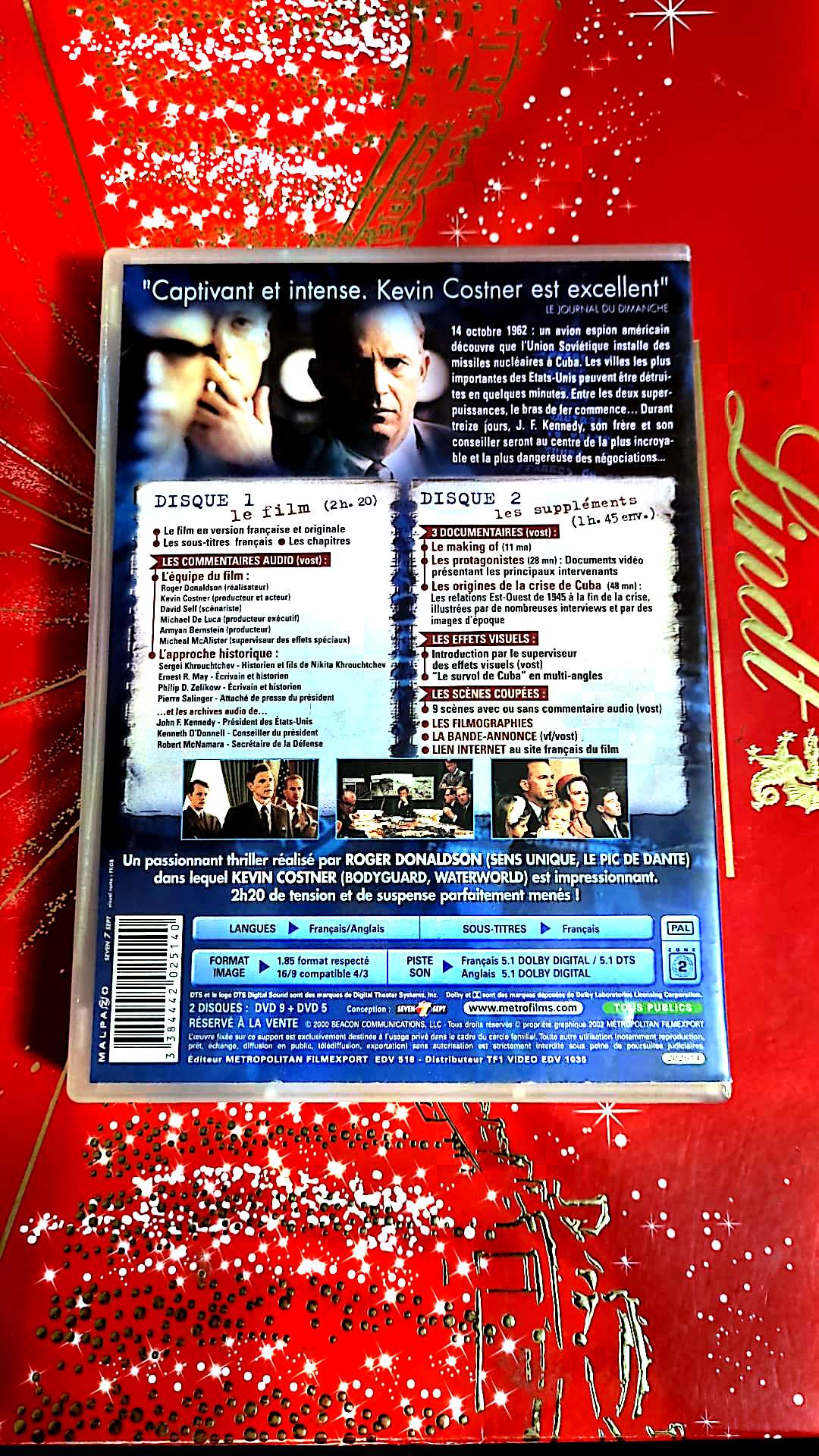 dvd kevin costner treize jours bendu