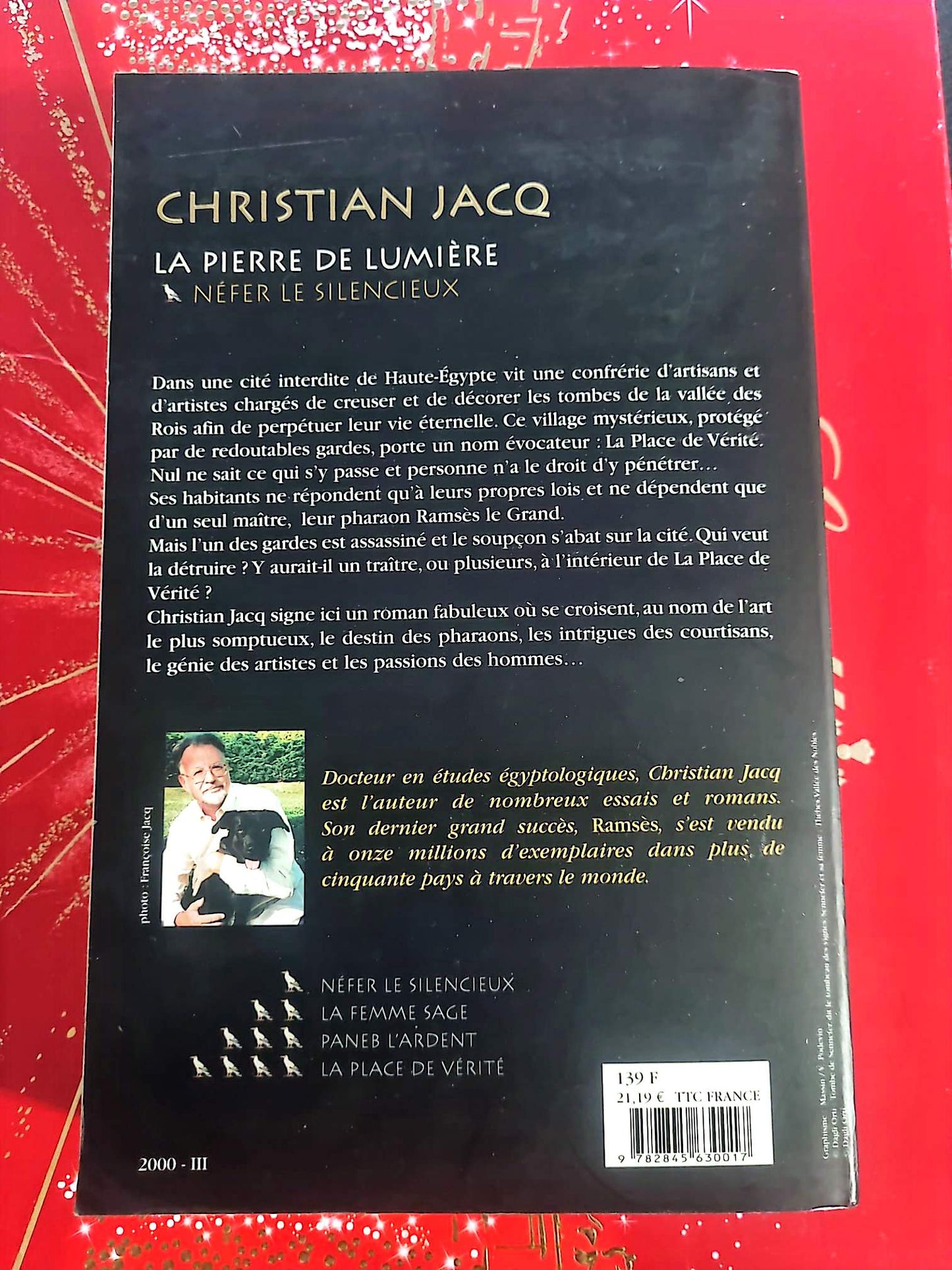 Livre Roman – Christian Jacq – La Pierre de Lumière – Néfer le Silencieux