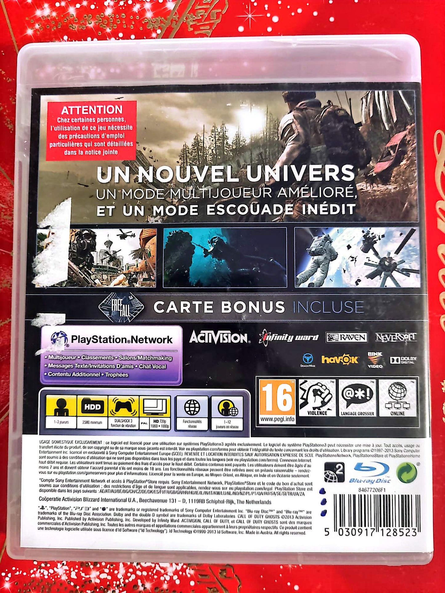 Call of Duty Ghosts Édition Limitée Jeu PS3 PlayStation 3 FPS Action Guerre Multijoueur PEGI 16 Version Française