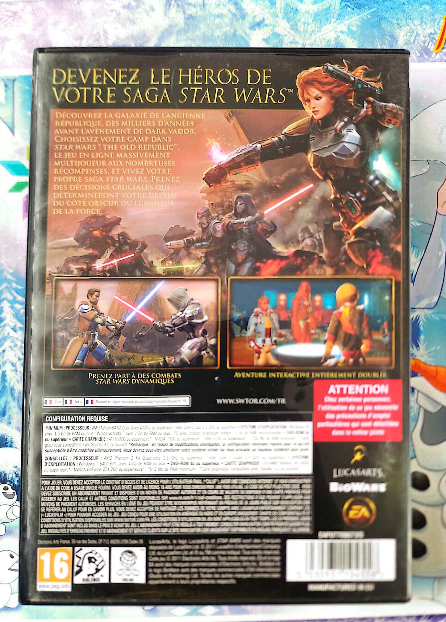 Star Wars The Old Republic PC DVD-ROM FR Jeu Incomplet 2 DVD sur 3 BioWare EA Games