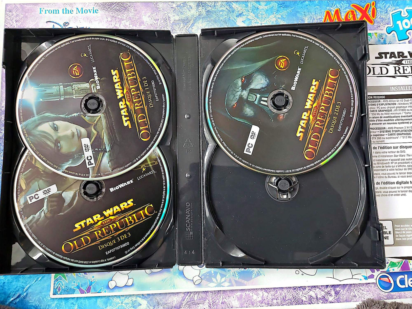 Star Wars The Old Republic PC DVD-ROM FR Jeu Incomplet 2 DVD sur 3 BioWare EA Games