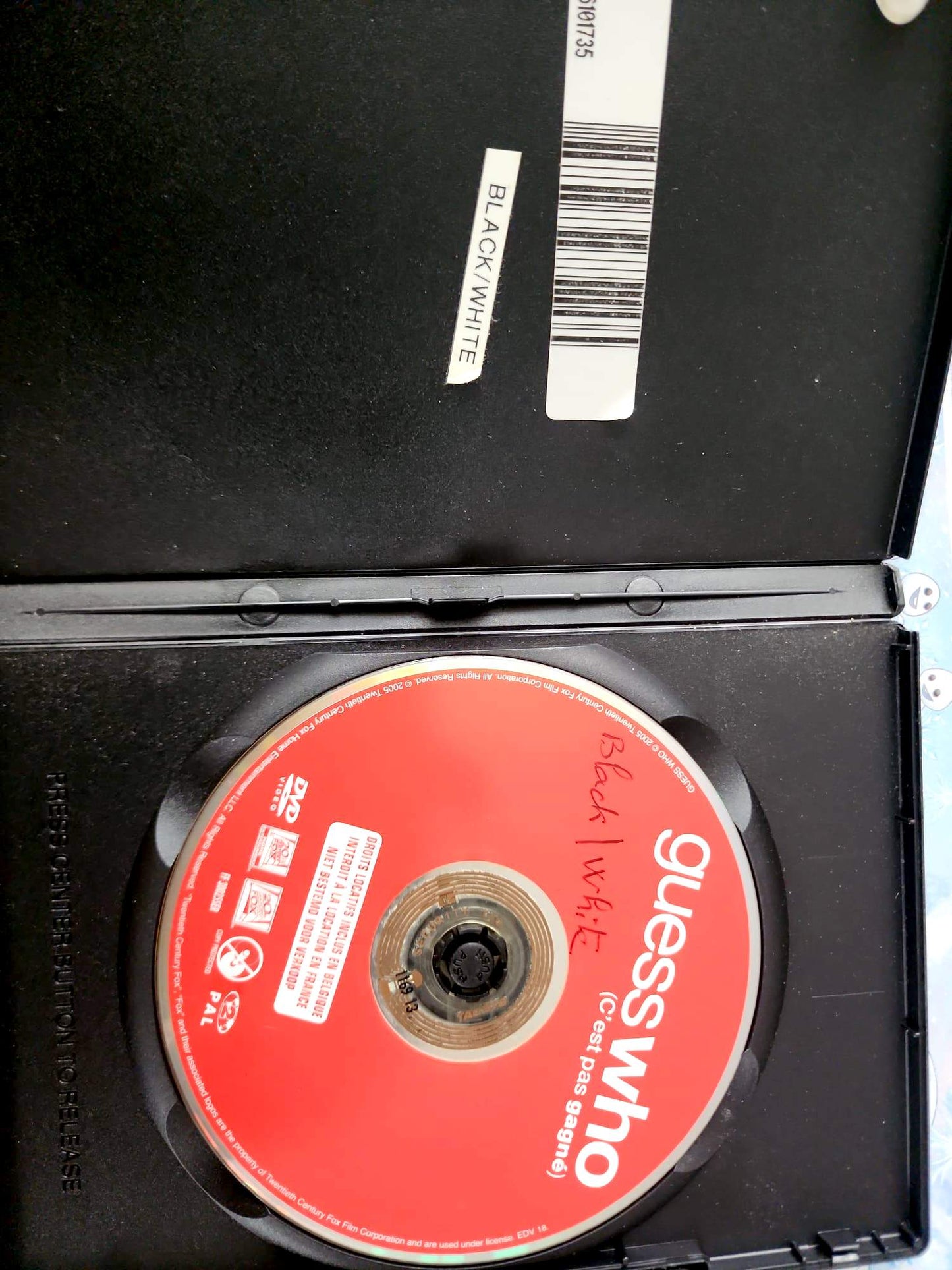 Black/White DVD Film Comédie Bernie Mac Ashton Kutcher Français Anglais Zone 2